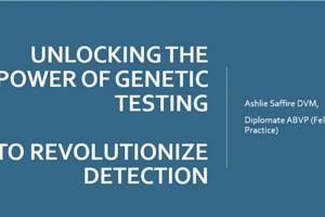 VetCE Virtual: “Unlocking the Power of Genetic Testing To Revolutionize Detection of Feline Disease”