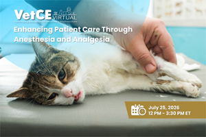 Learn about anesthesia at our July 25 VetCE Virtual
