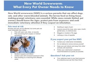 Infographic: New World screwworm risks